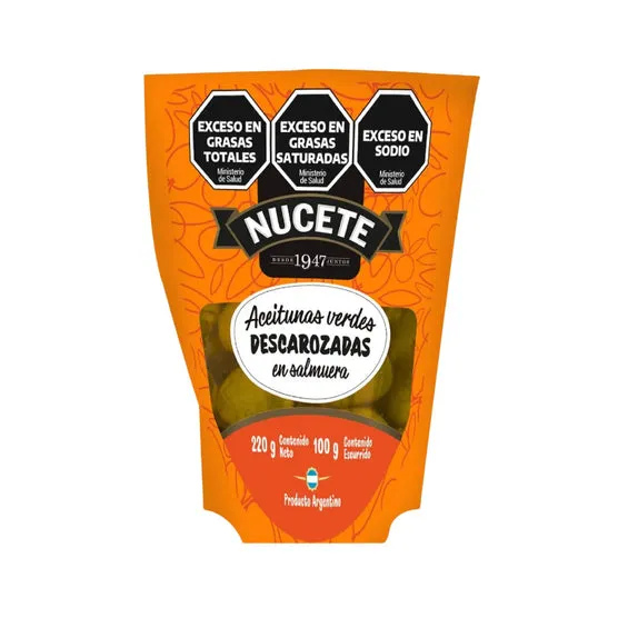[NUC-1102] Aceitunas Verdes Nucete Descarozadas Doypack X 220G 