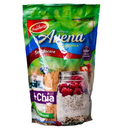 [13401011] Avena La Suprema Con Chía Instantánea Bolsa X 500G 