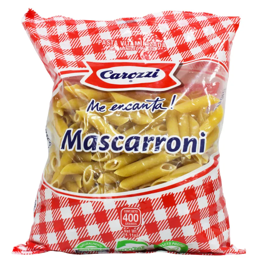 Pasta Carozzi Mascarroni Bolsa X 400G