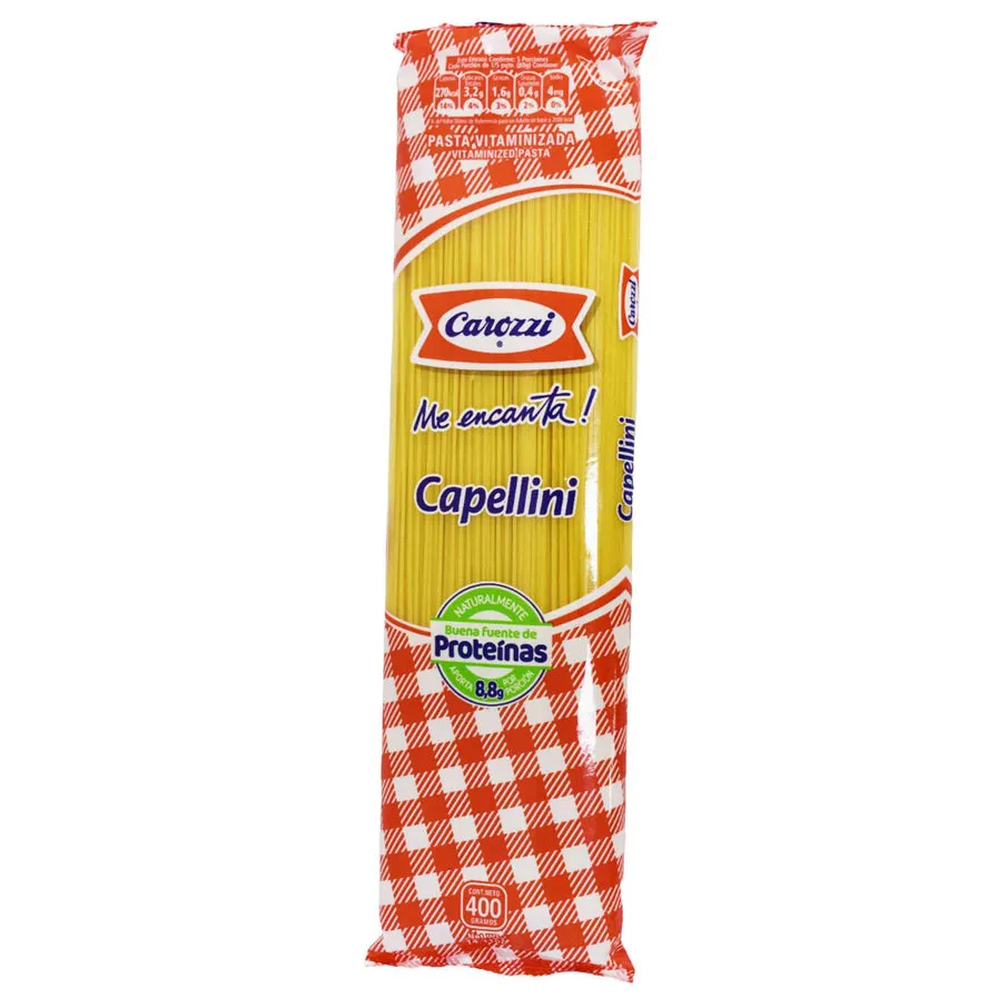 Pasta Carozzi Fideo Capellini X 400G