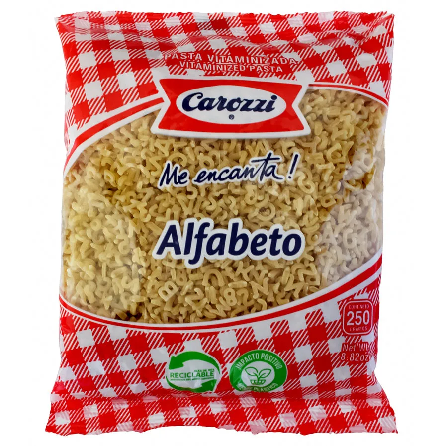 Pasta Carozzi Alfabeto X 250G