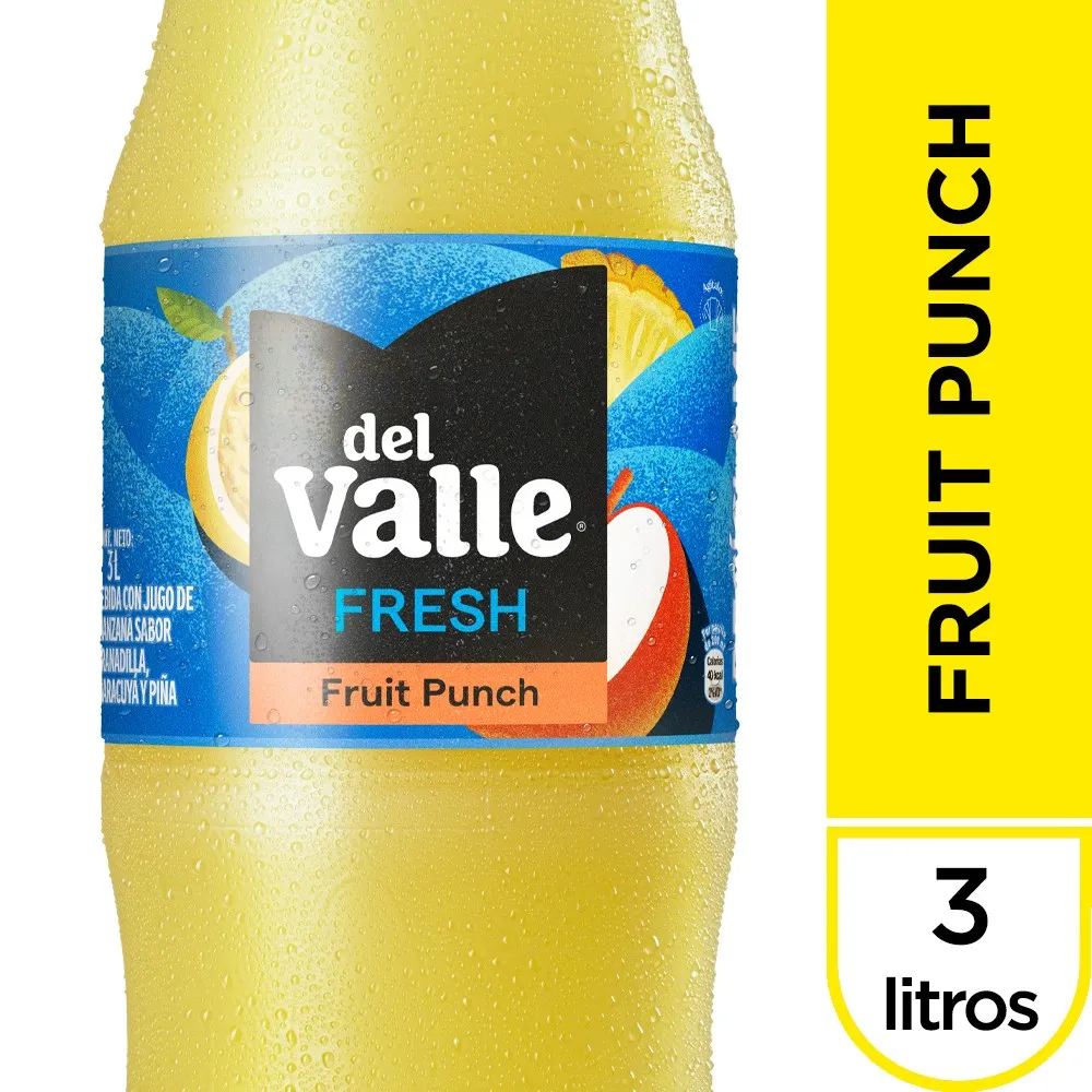 DEL VALLE  FRUIT PUNCH X 3LT