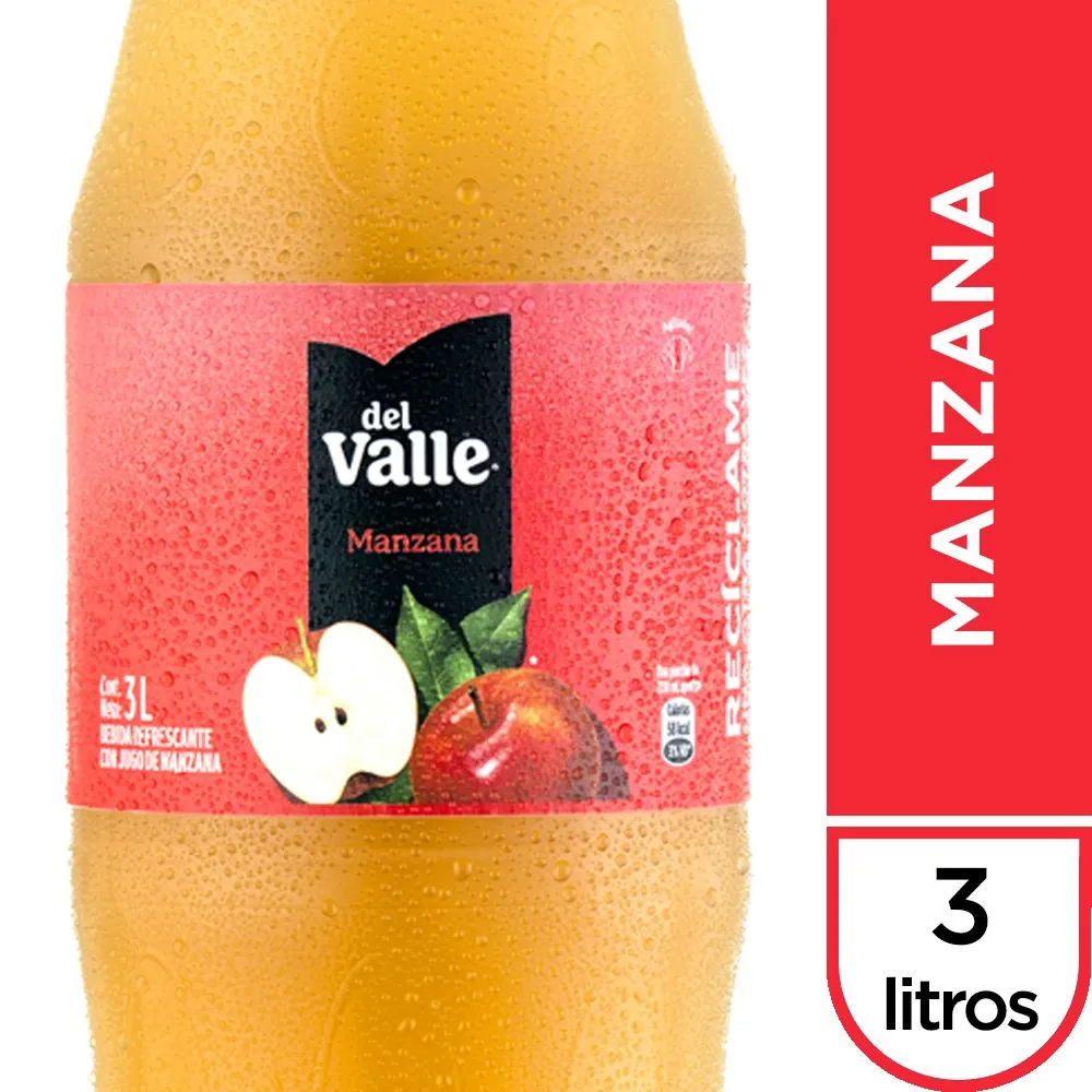 DEL VALLE  MANZANA X 3LT