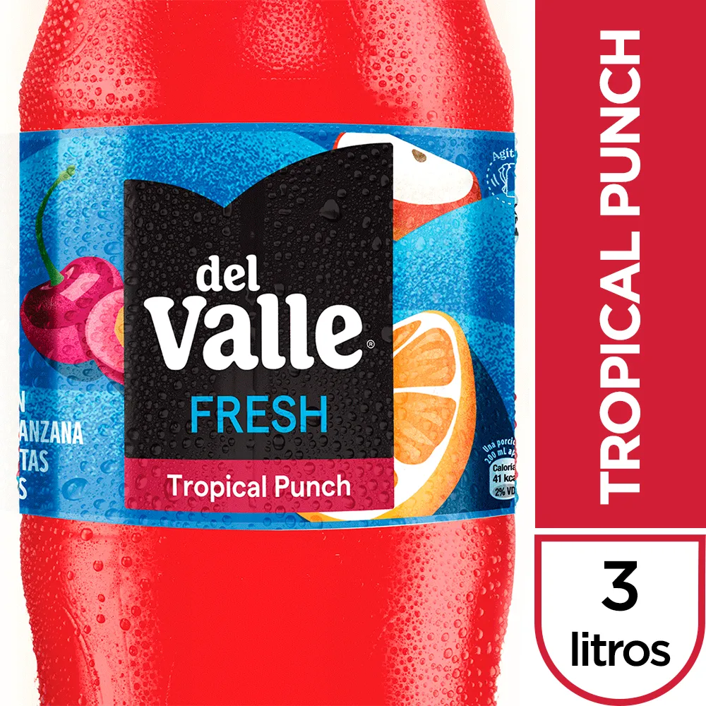 DEL VALLE TROPICAL PUNCH X 3LT