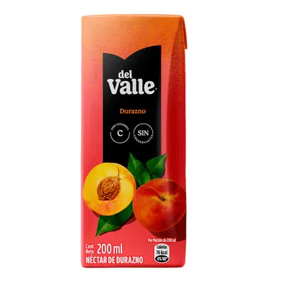 DEL VALLE DURAZNO X 200ML