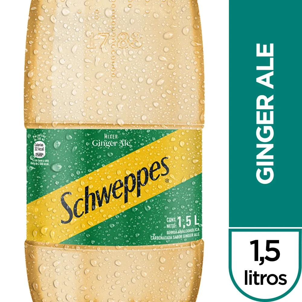 SCHWEPPES GINGER ALE X 1.5 LT