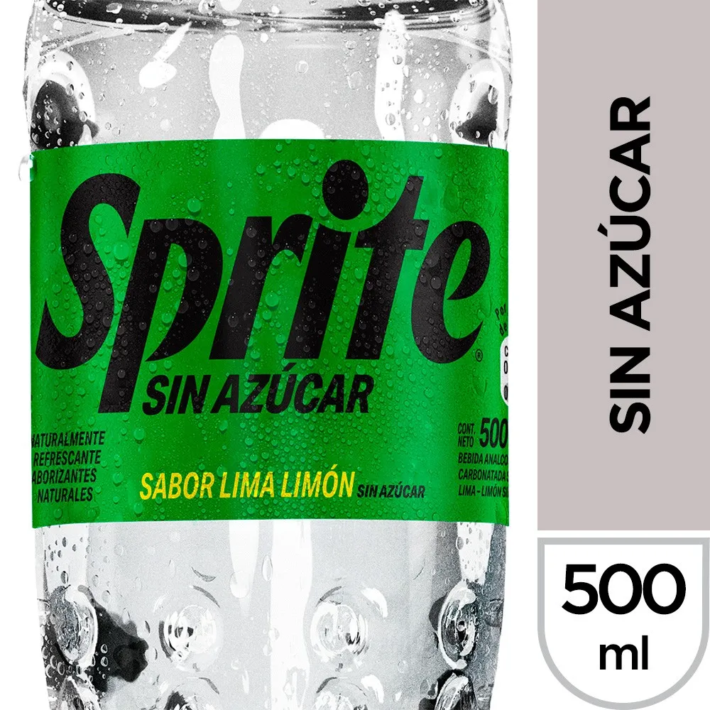 SPRITE SIN AZUCAR X 500 ML
