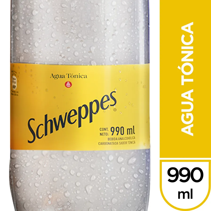 schweppes AGUA TÓNICA X 990 ML