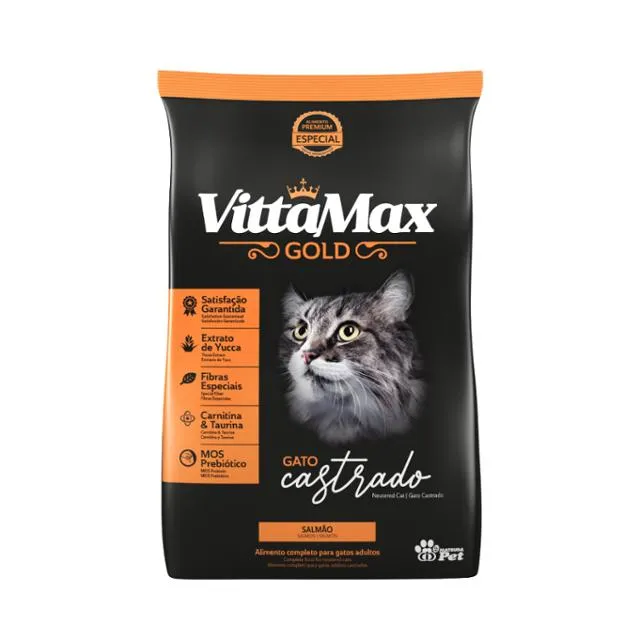 Gato Castrado Gold Sabor Salmon / VittaMax 1KG
