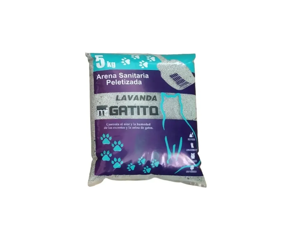 ARENA SANITARIA MI GATITO 5KG (LAVANDA)