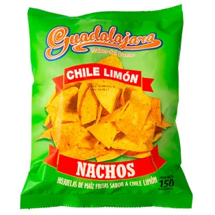 Guadalajara Nachos Sabor A Chile Y Limón X 150G