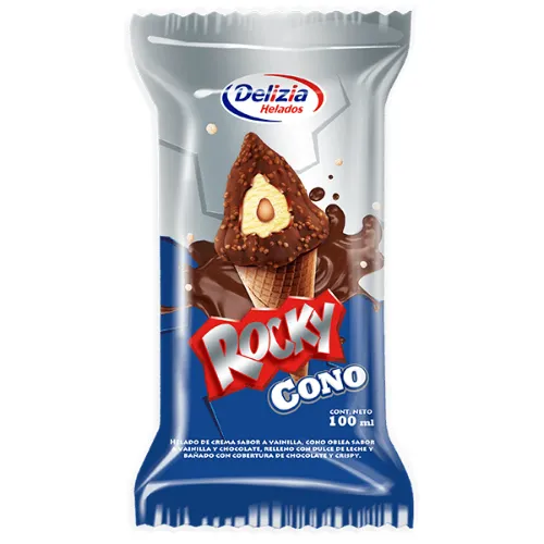 Delizia Helado Cono Rocky
