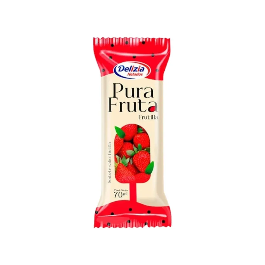 Delizia Helado Pura Fruta X 70Ml Frutilla