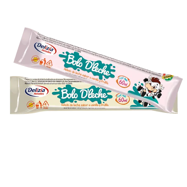[1717] Delizia Helado Bolo Leche Sachet Surtido 60ml