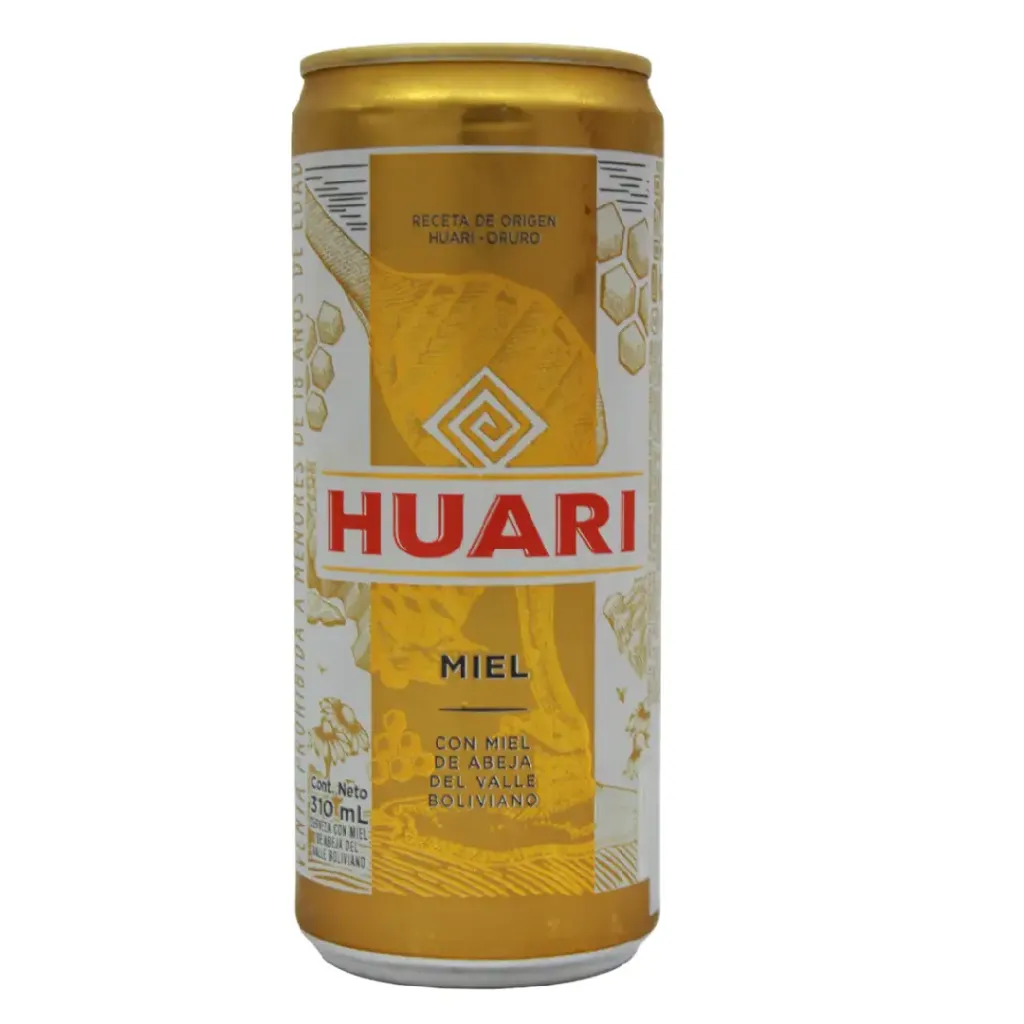 Cerveza Huari Miel Lata 269cc